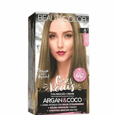 BEAUTYCOLOR COLORAçãO PERMANENTE KIT TINTA 8.1 LOURO CLARO ACINZENTADO