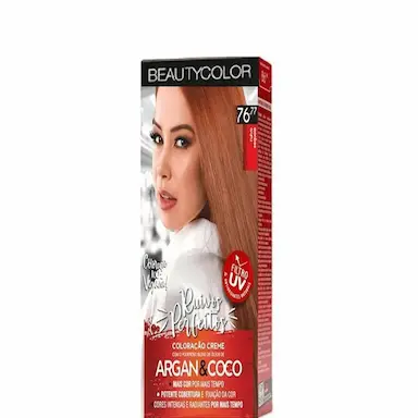 TINTA BEAUTY COLOR COLORAçãO 76.77 RUIVO SEQUOIA 45G INDIVIDUAL