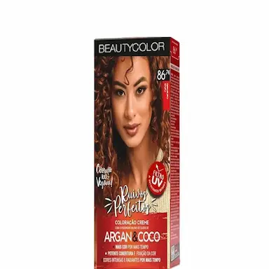 TINTA BEAUTY COLOR COLORAçãO 86.74 RUIVO CARAMELO 45G INDIVIDUAL