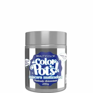 BEAUTYCOLOR COLOR POTS MáSCARA MATIZADORA PLATINADO ACINZENTADO 240G