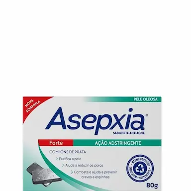 ASEPXIA SABONETE FACIAL PELE OLEOSA ANTIACNE ÍONS DE PRATA 80G