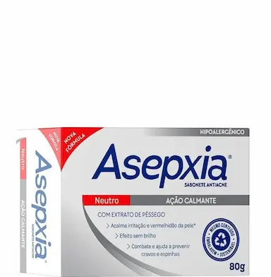 ASEPXIA SABONETE ANTIACNE NEUTRO AçãO CALMANTE 80G