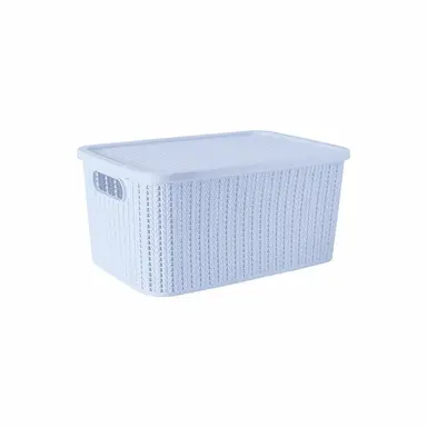 CAIXA TRAMA COM TAMPA 4,7L BABY Azul