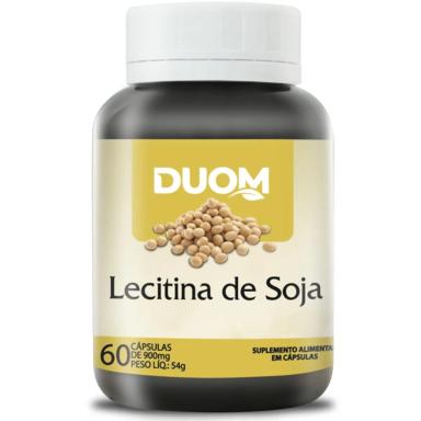 LECITINA DE SOJA 900MG MENOPAUSA MEMÓRIA 60 CÁPSULAS - DUOM
