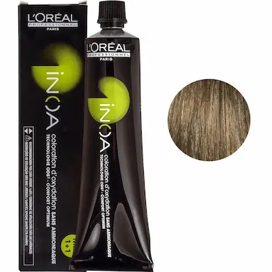 COLORAçãO INOA 7.31 LOURO DOURADO ACINZENTADO 60G - LOREAL