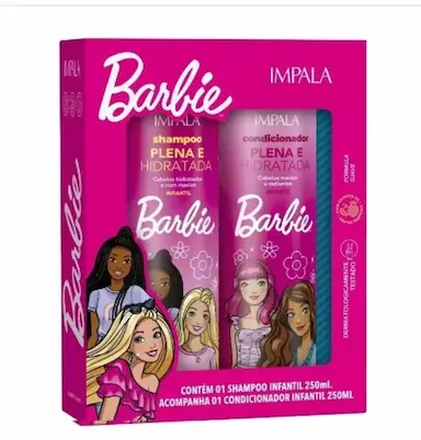 KIT SHAMPOO + CONDICIONADOR BARBIE PODER DOS CACHOS 250 ML