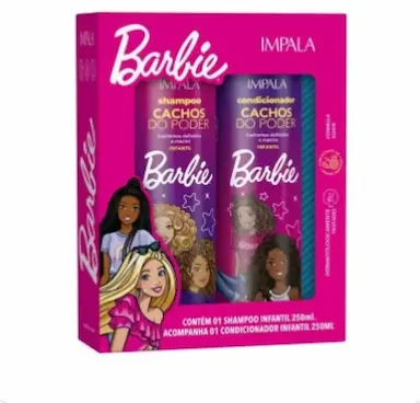 KIT SHAMPOO + CONDICIONADOR BARBIE TODOS TIPOS DE CABELO 250 ML