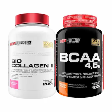 KIT BIO COLLAGEN 200G + BCAA 4,5 100G  - BODYBUILDERS