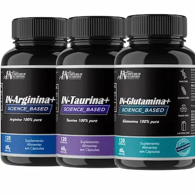 ARGININA + TAURINA + GLUTAMINA (360 CáPS) COMBO TRAINING IMPERIUM NUTRITION