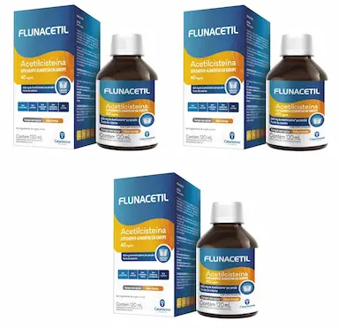 KIT 3UNI FLUNACETIL XAROPE 40MG/ML 120ML - CATARINENSE