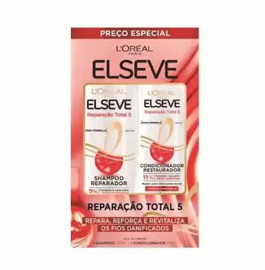 KIT ELSEVE SH 375ML +COND 170ML RESTAURAÇÃO TOTAL 5