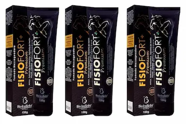 KIT 3X FISIOFORT PREMIUM POMADA MASSAGEADORA (3X 150GR) - BIO INSTINTO