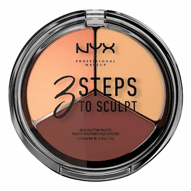 NYX 3 STEPS TRIO CONTORNO - ILUMINADOR NULO - xpto