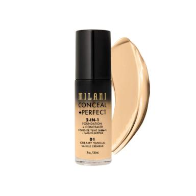 MILANI CONCEAL + PERFECT 2 EM 1 - BASE LíQUIDA 30ML Creamy-Vanilla-01 - xpto
