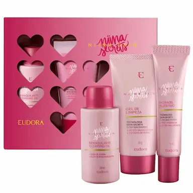 EUDORA KIT NIINA SKIN HIDRAGEL 15ML + GEL DE LIMPEZA 30G + CLEANSING OIL 30ML Nulo