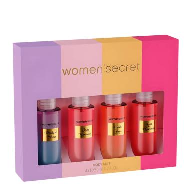 KIT WOMENS SECRET GIFT SET - BODY MIST 4X50ML Nulo