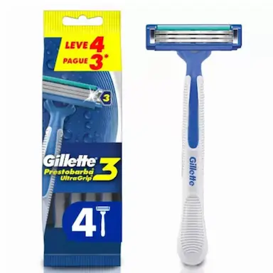 APARELHO DE BARBEAR PRESTOBARBA ULTRAGRIP 3