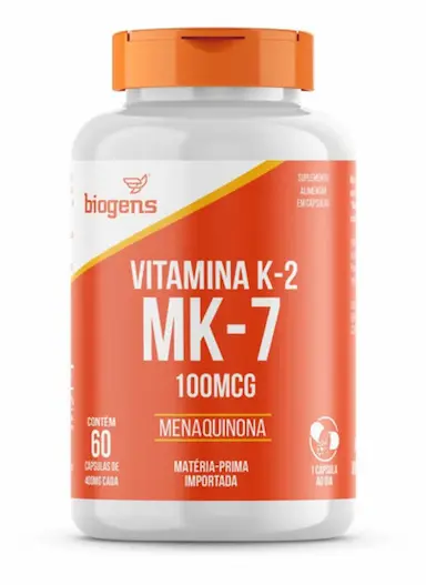 VITAMINA K2 MK-7. ( MK7 ) 60 CáPS. 100 MCG. BIOGENS Neutro