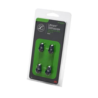 KIT DE OLIVAS DE SELAMENTO SUAVE PARA ESTETOSCóPIO 3M LITTMANN 40001 - PRETAS, GRANDES E PEQUENAS