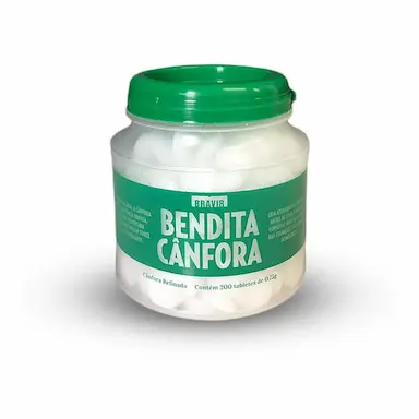 BENDITA CÂNFORA TABLETE POTE COM 200X 0,75G