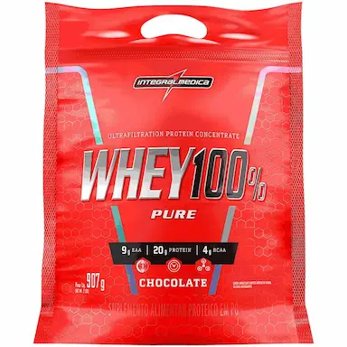 WHEY PROTEIN 100% PURE 907GR REFIL - INTEGRAL MéDICA - CHOCOLATE