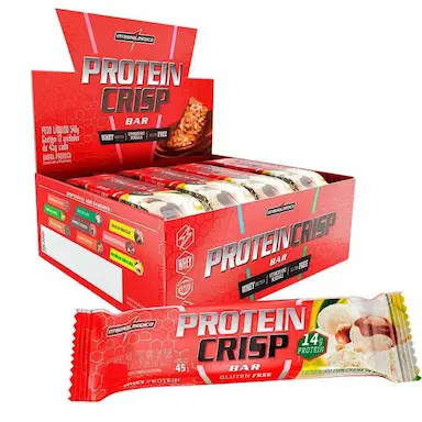 BARRA PROTEIN CRISP BAR CAIXA LEITE NINHO INTEGRALMEDICA