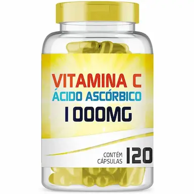 VITAMINA C ÁCIDO ASCóRBICO 1000MG COM 120 CáPSULAS