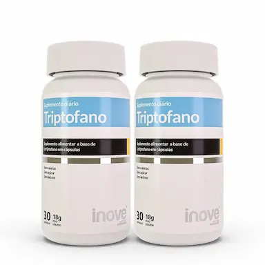 TRIPTOFANO 190MG  COM 2 POTES - INOVE NUTRITION