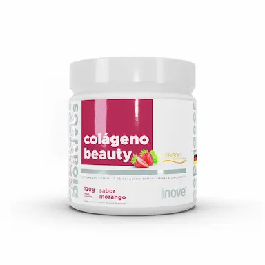 COLAGENO BEAUTY VERISOL C/ VITAMINAS E ZINCO INOVE NUTRITION 120G SABOR:MORANGO