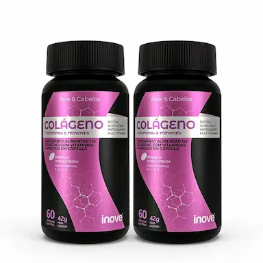 COLÁGENO + VITAMINAS E MINERAIS  2 UN 60 CAPS