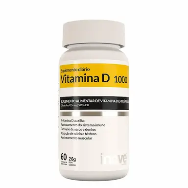 VITAMINA D 1000 UI INOVE NUTRITION 60 CAPS