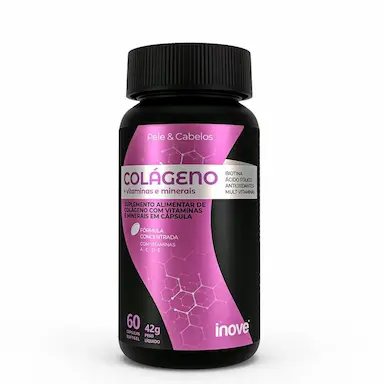 COLAGENO + VITAMINAS E MINERAIS INOVE NUTRITION 60 CAPS