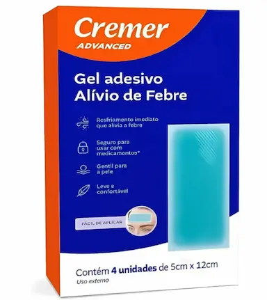 GEL ADESIVO ALíVIO DE FEBRE C/ 4 UNIDADES CREMER