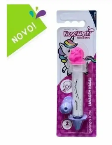 SERINGA LAVAGEM NASAL INFANTIL NOSEWASH UNICóRNIO