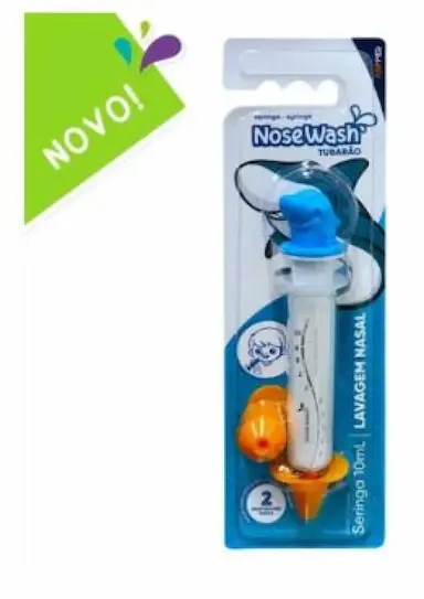 SERINGA LAVAGEM NASAL INFANTIL NOSEWASH TUBARãO