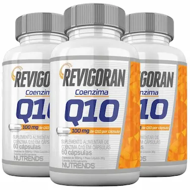 KIT 3X REVIGORAN COENZIMA Q10 100MG 60 CáPSULAS - NUTRENDS