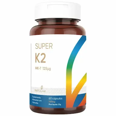 SUPER K2 (MENAQUINONA-7) 125MCG 60 CáPSULAS - NATULHA