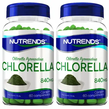 KIT 2X CHLORELLA 840MG 60 COMPRIMIDOS - NUTRENDS