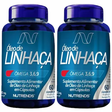 KIT 2X ÓLEO DE LINHAçA 1000MG 60 CáPSULAS - NUTRENDS