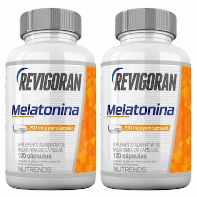 KIT 2X REVIGORAN MELATONINA 120 CáPSULAS - NUTRENDS