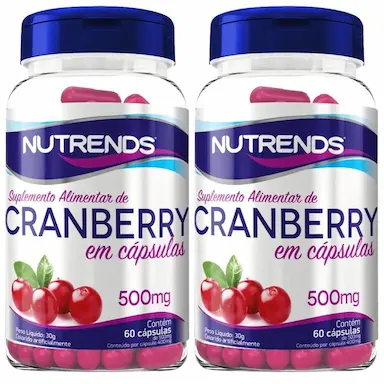 KIT 2X CRANBERRY 500MG 60 CáPSULAS - NUTRENDS