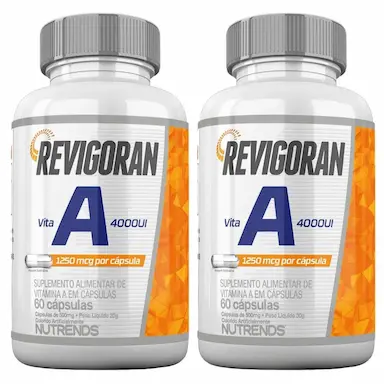 KIT 2X REVIGORAN VITAMINA A 4000UI 60 CáPSULAS - NUTRENDS
