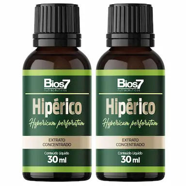 KIT 2X HIPERICO EM GOTAS EXTRATO CONCENTRADO 30ML - BIOS7