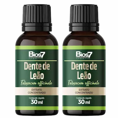 KIT 2X DENTE DE LEãO EM GOTAS EXTRATO CONCENTRADO 30ML - BIOS7