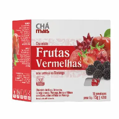 CHá MISTO DE FRUTAS VERMELHAS 10 SACHêS - CHá MAIS