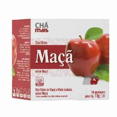 CHá MISTO DE MAçA 10 SACHêS - CHá MAIS
