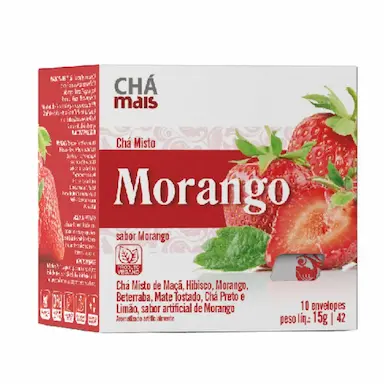 CHá MISTO DE MORANGO 10 SACHêS - CHá MAIS