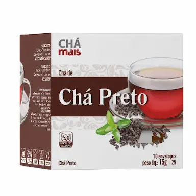 CHá DE CHá PRETO 10 SACHêS - CHá MAIS
