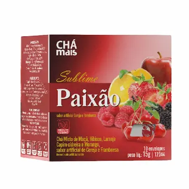 CHá MISTO SUBLIME PAIXãO 10 SACHêS - CHá MAIS