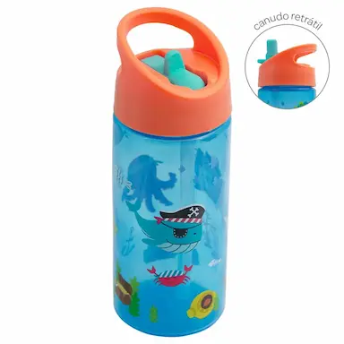 GARRAFINHA INFANTIL AVENTURAS 380ML BUBA - PIRATA
